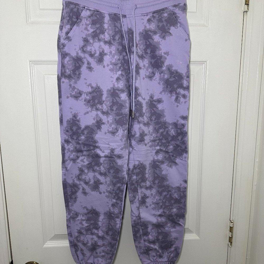 Eddie Bauer Women's Purple Tie Dye Sweatpant Joggers